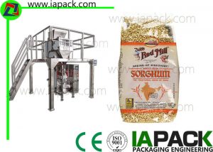 Punch Grain Packaging Machine 1500 Watt ինքնաբերաբար հետ Multihead Weigher